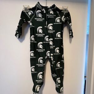 Michigan State Baby Footie